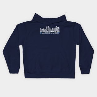 Vancouver Hockey Team All Time Legends, Vancouver City Skyline Kids Hoodie